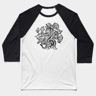 Mayan Jaguar Baseball T-Shirt